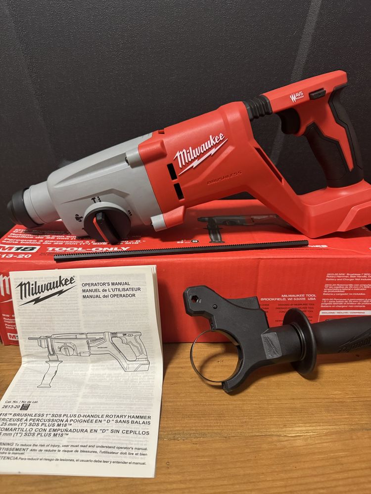 Перфоратор акумуляторний Milwaukee 2613-20, SDS-PLUS 2,6Дж