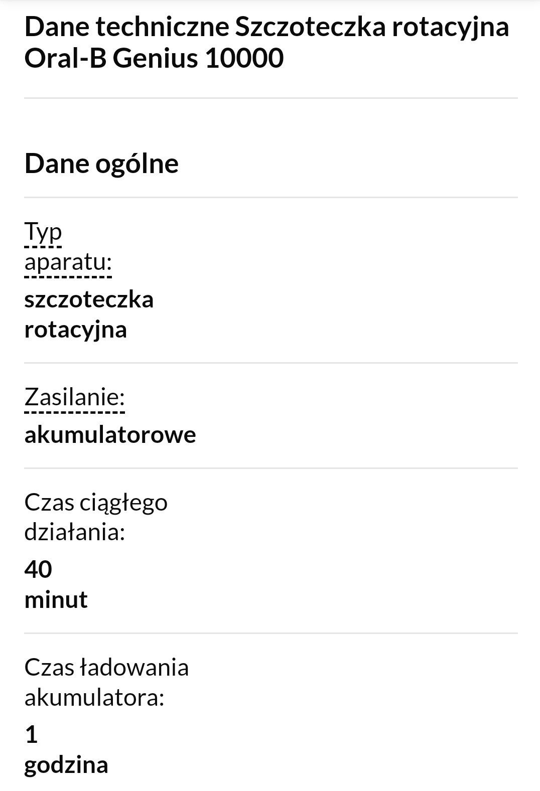 Szczoteczka rotacyjna Oral-B Genius 10000