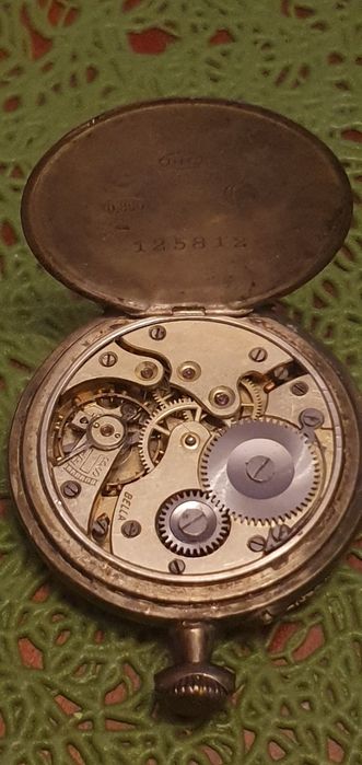 Zegarek srebrny stary kieszonkowy
