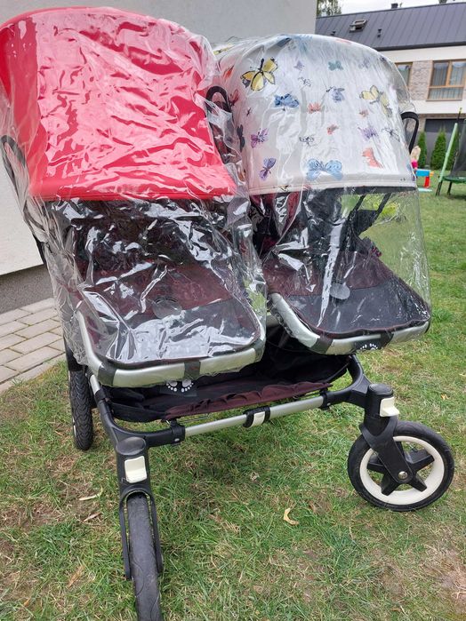 Wozek bliźniaczy Bugaboo Donkey 2 Twin, duży zestaw