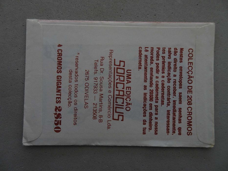 Carteira de cromos fechada Futebol - O Planeta da Bola - Sorcácius