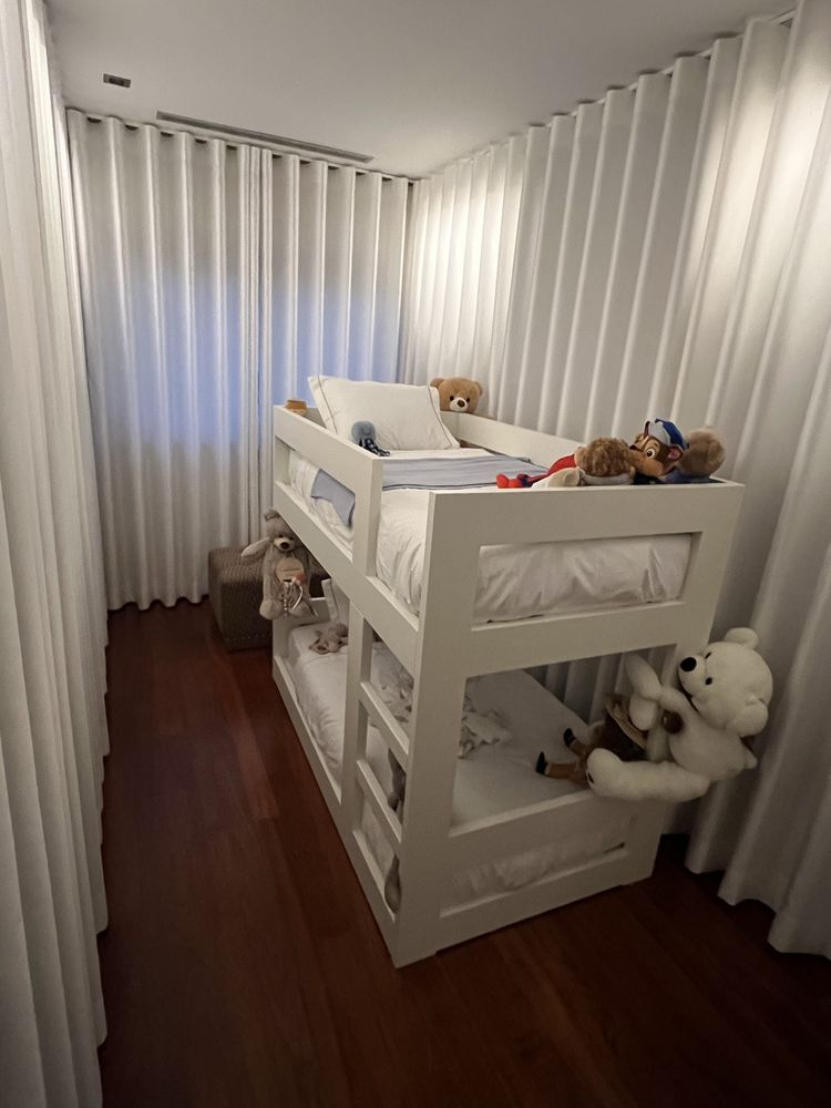 Cama beliche madeira lacada