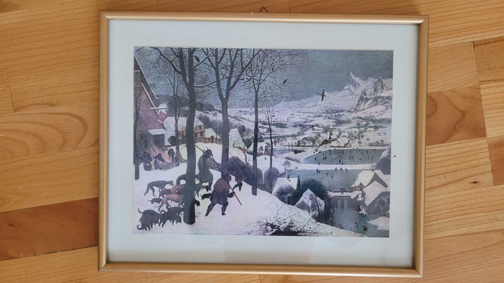 Reprodukcje w ramkach. 4 sztuki. Pieter Bruegel (starszy).