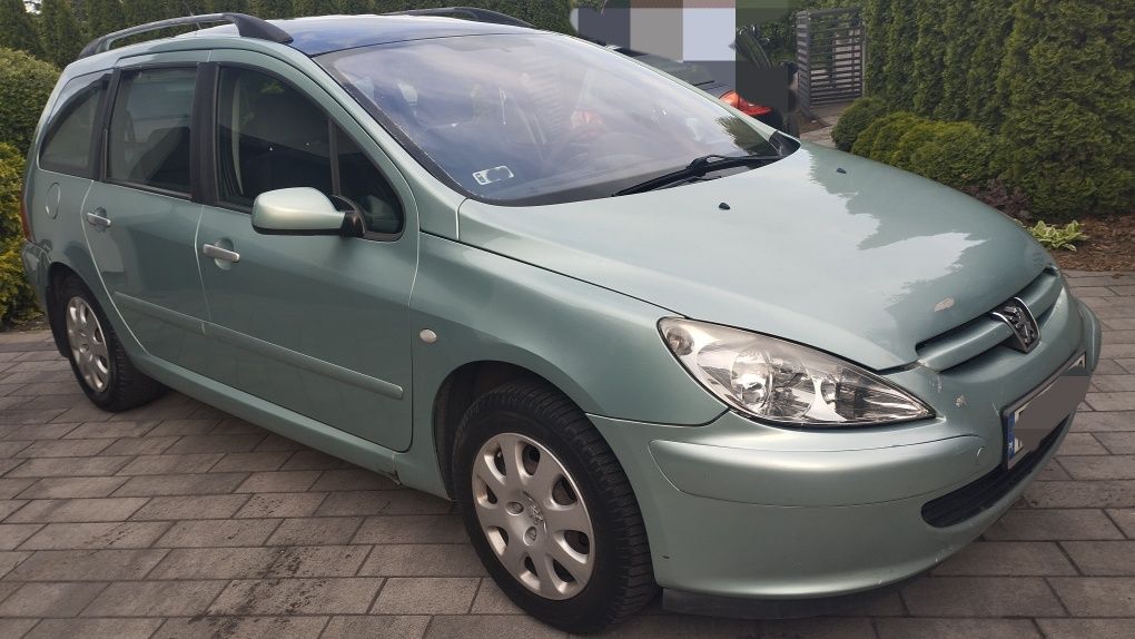 Peugeot 307SW 2.0Hdi bez dwumasy i FAP,klima,panorama, opłaty,rozrząd