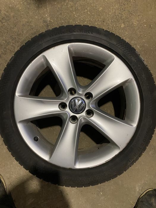 Komplet kół 205/50 R17 FELGI ORYGINALNE VW Opony Continental nówki