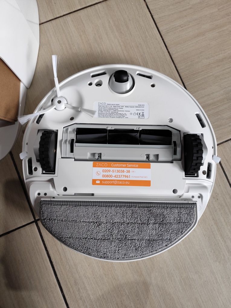 ZACO M1S Robot odkurzający i myjący ze stacją na brudną i czystą wodę
