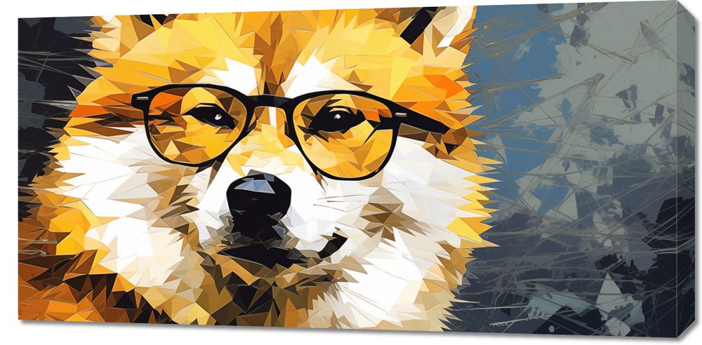 Obraz 100x50cm Intelektualny Psiak