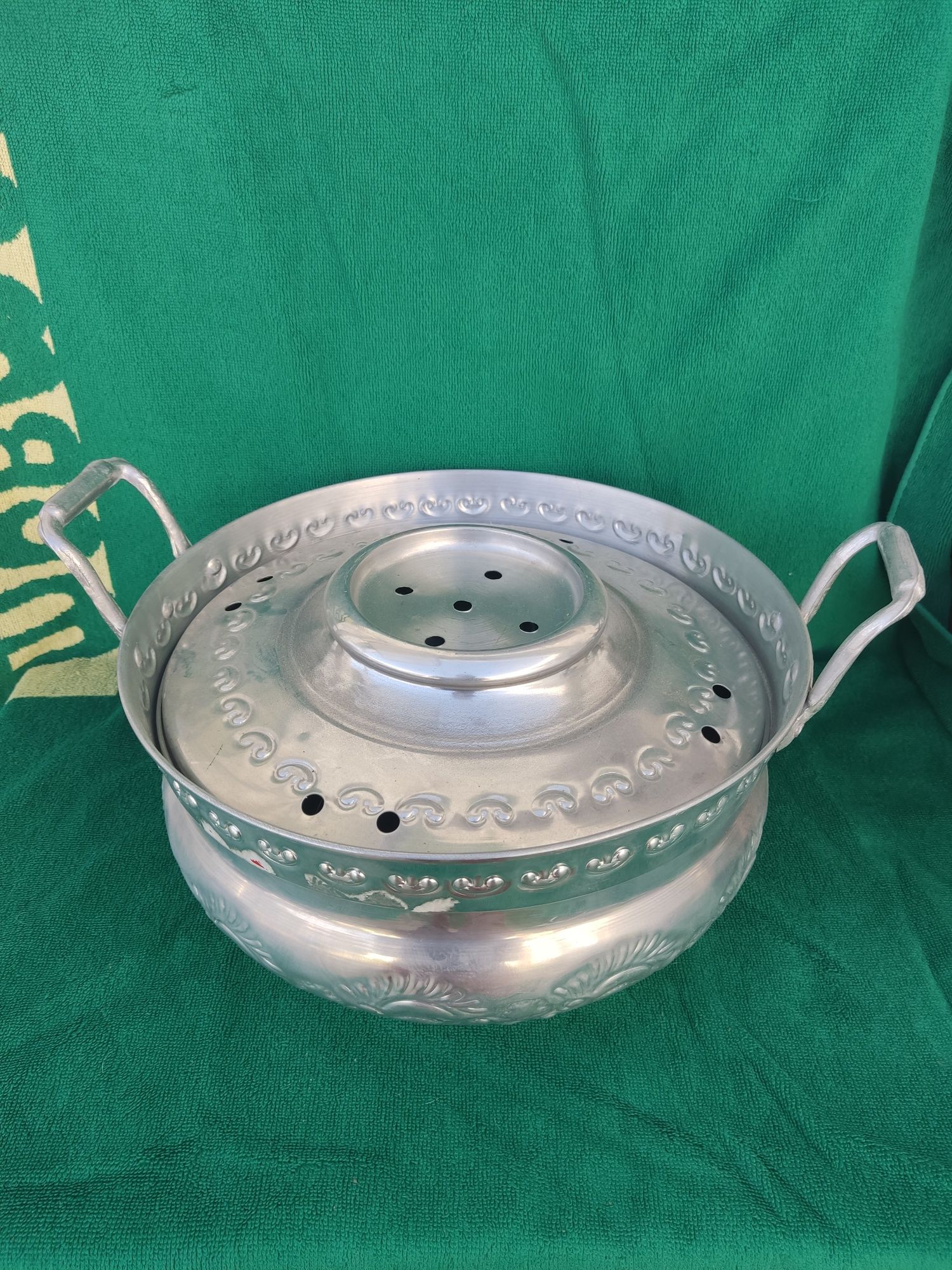 Conjunto de chaleira turca em aço inoxidável