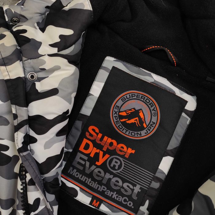 MĘSKA Kurtka Bomberka PREMIUM Zimowa Superdry Expedition Moro Camo