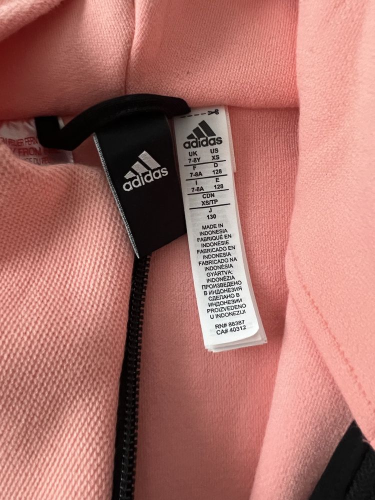 Adidas зіп худі для дівчини 7-8 років