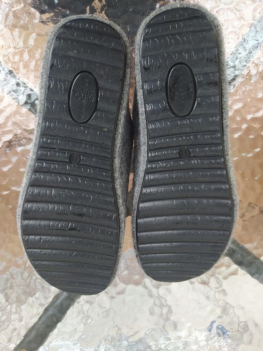 Kapcie buty wełna 40/41 Panto Fino damskie filc szare