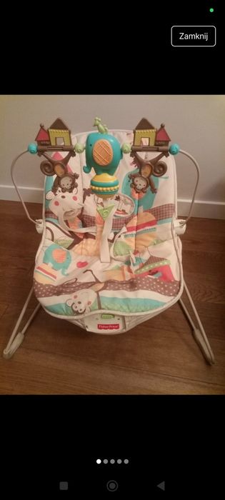 Leżaczek Bujaczek Fisher Price do 9 kg