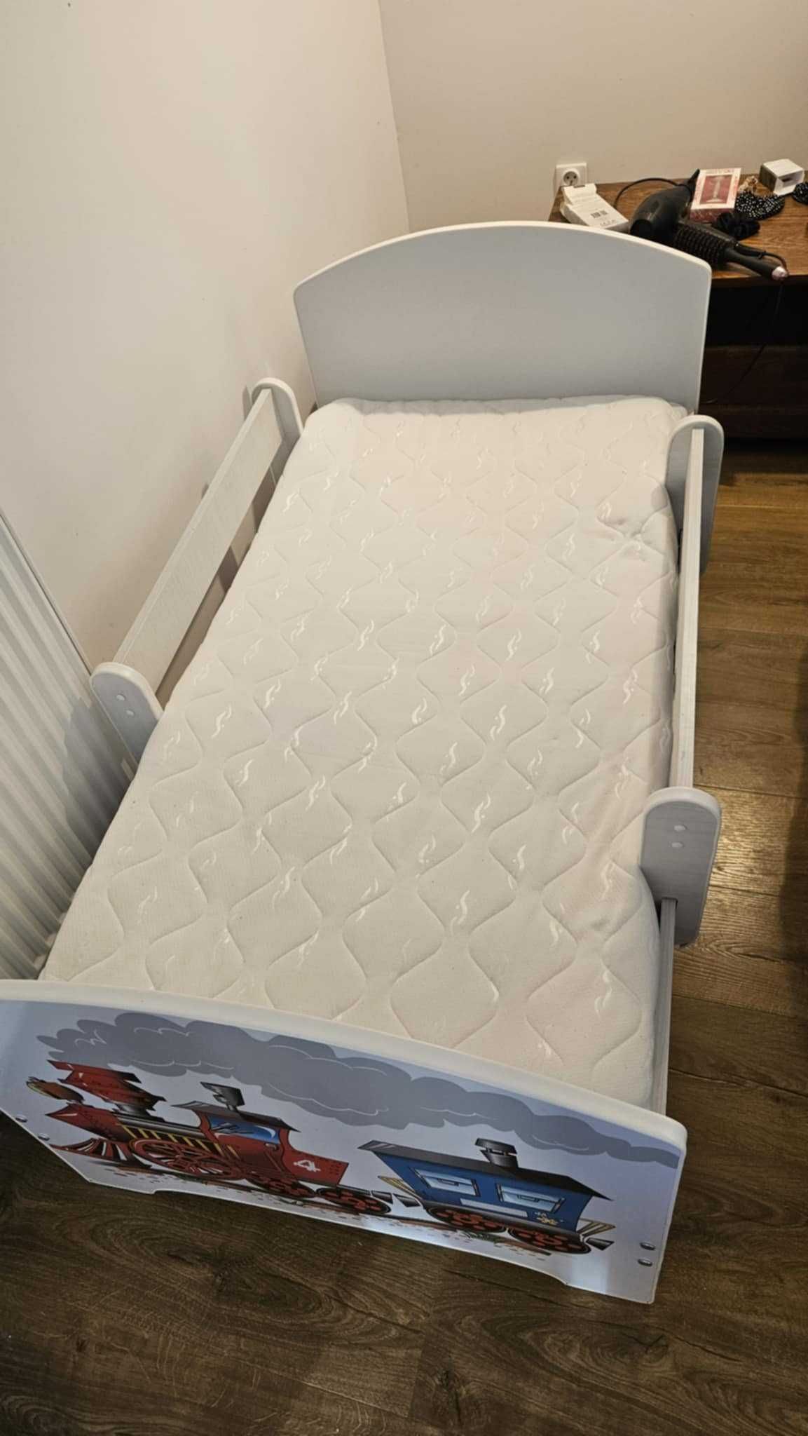 Łóżko dziecięce dla dziecka 140 X 70 szuflada materac barierki