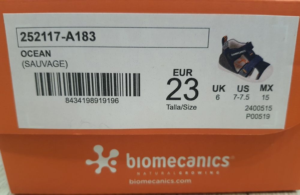 Дитячі босоніжки biomecanics 23