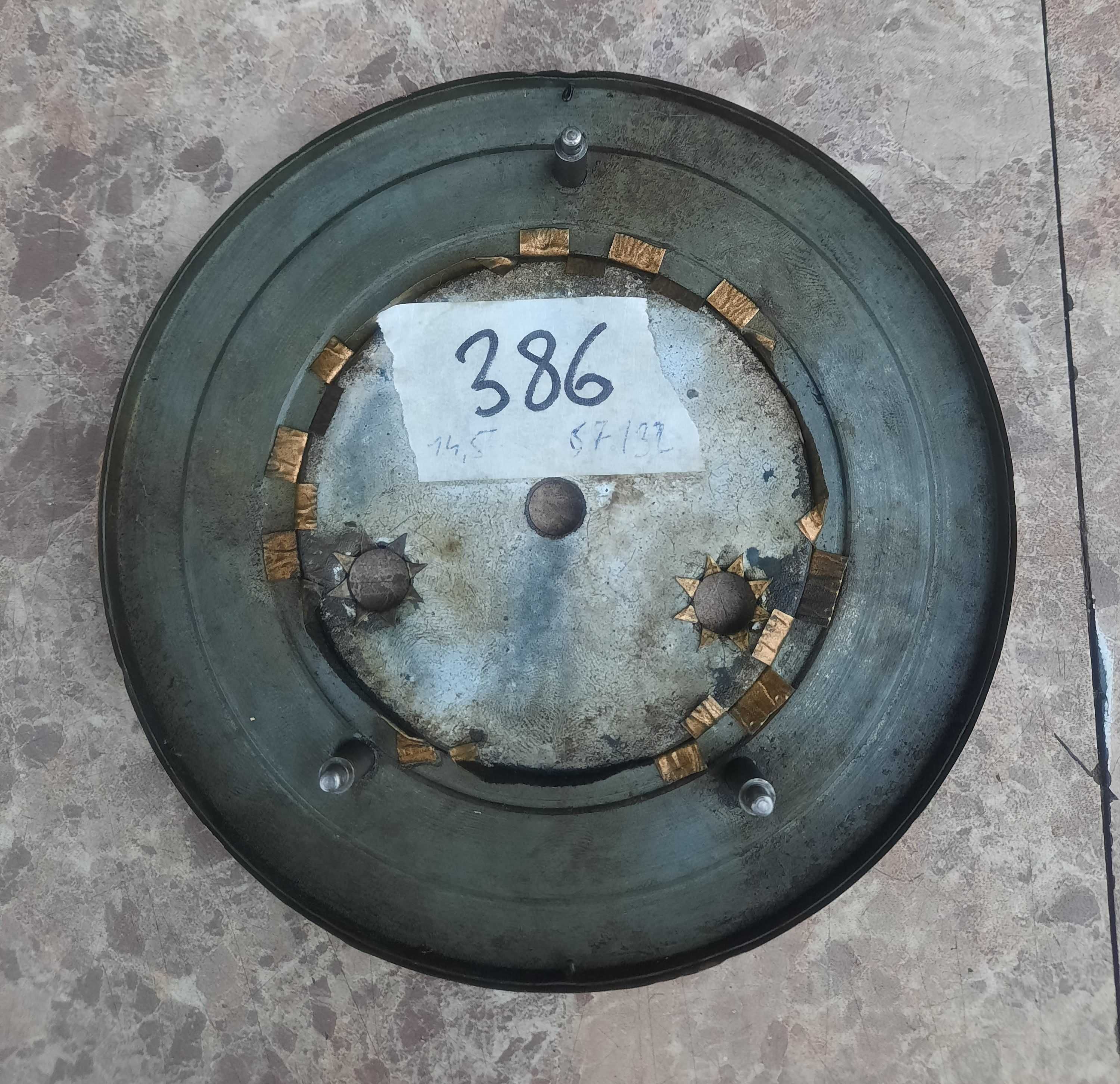 386 Tarcza starego zegara GB Becker 14,5cm 57/32