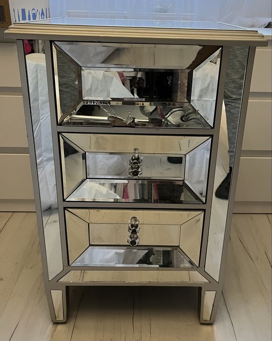 Szafka nocna komoda lustrzana glamour