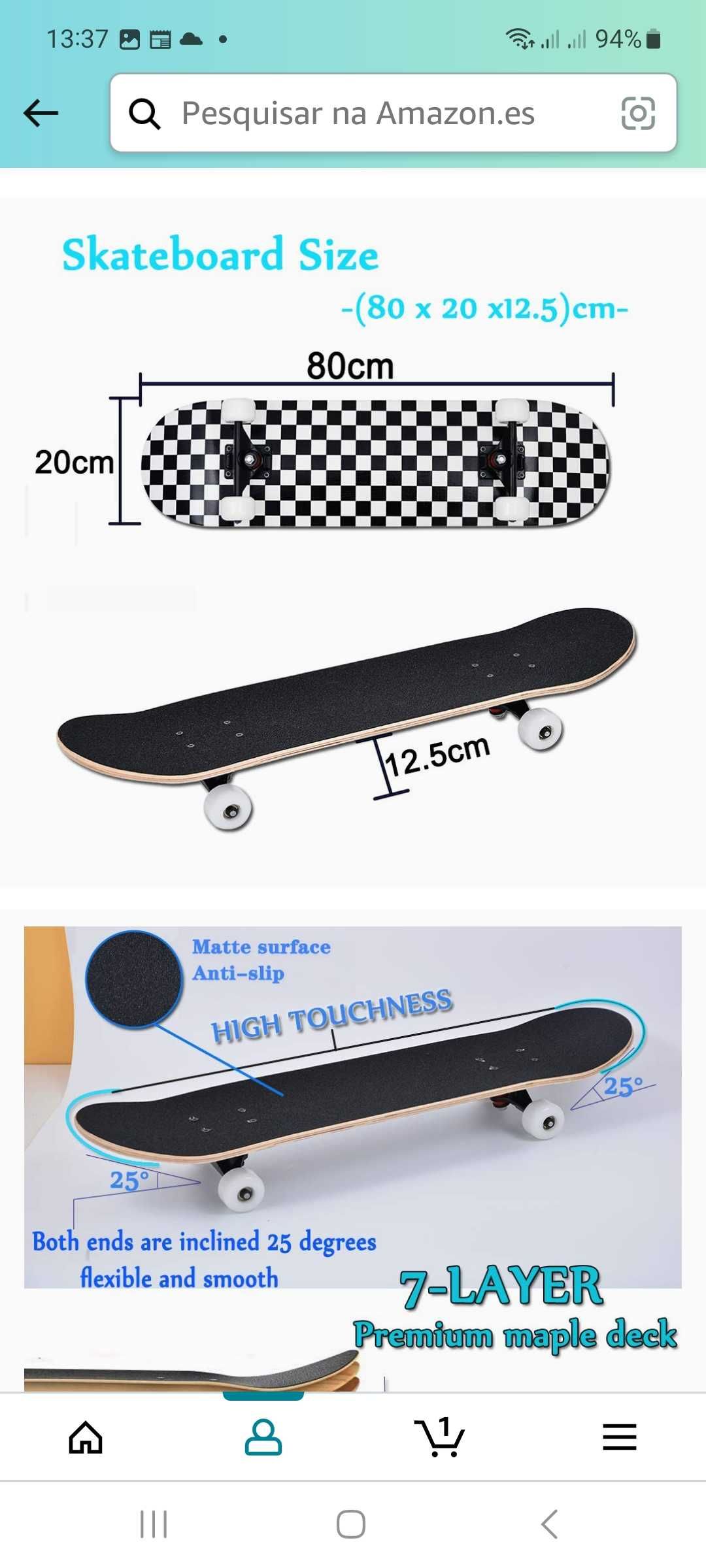 Skate Board como novo