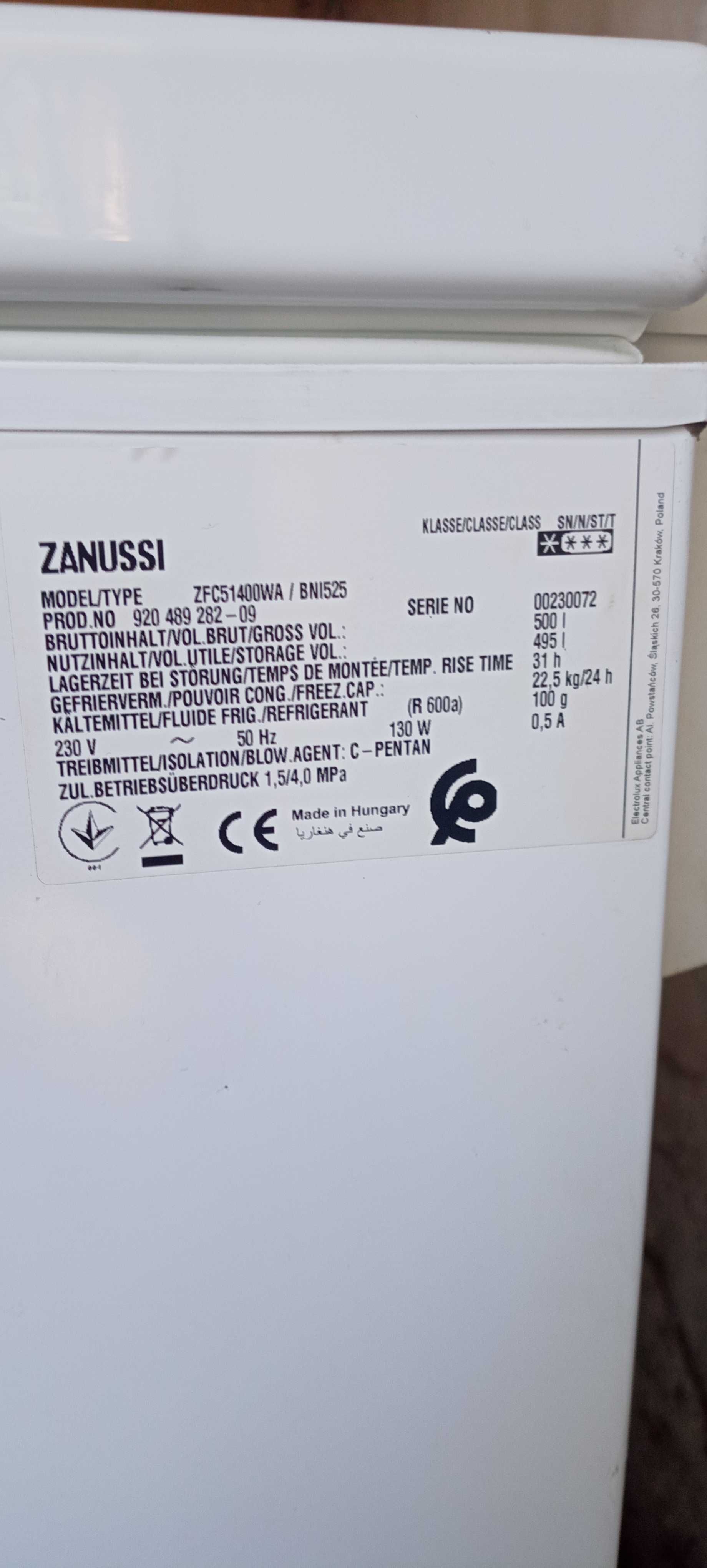 Морозильна камера ZANUSSI