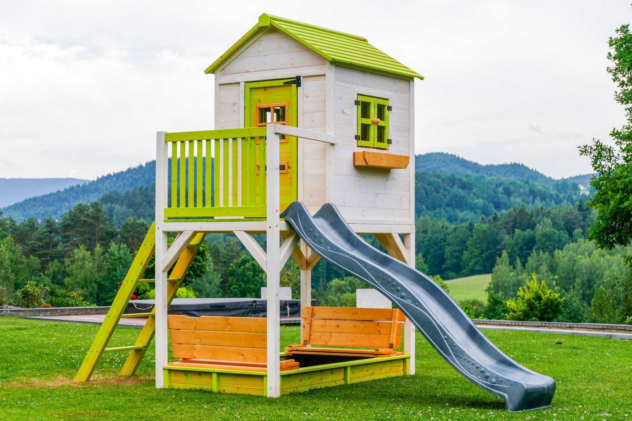 Domek ogrodowy dla dzieci z podestem 120 cm