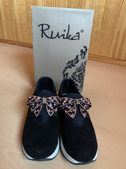 Sapato ruika preta / rose gold