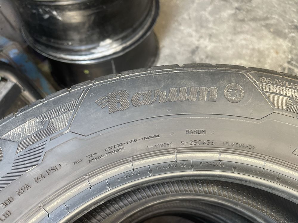 Шины 195/65 R15 Barum б/у комплект лето 4шт 5мм U4