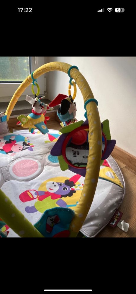 Yookidoo Gymotion Mata Edukacyjna i Leżaczek Sit-Up 40145; 2 w 1.