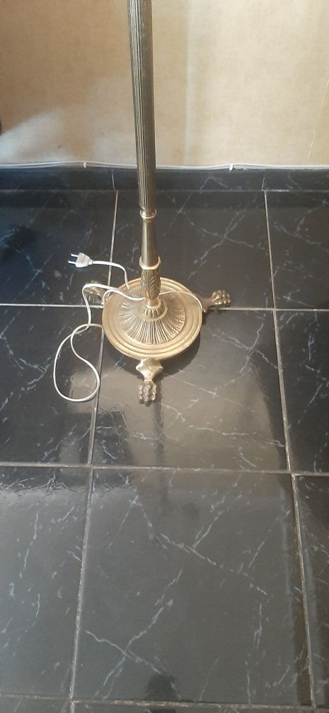 Candeeiro antigo em bronze e metal