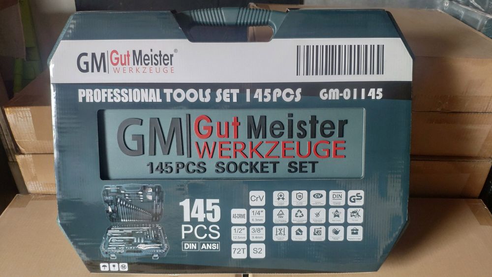 Профессиональный набор инструментов Gut Meister 145шт GM-01145 Germany