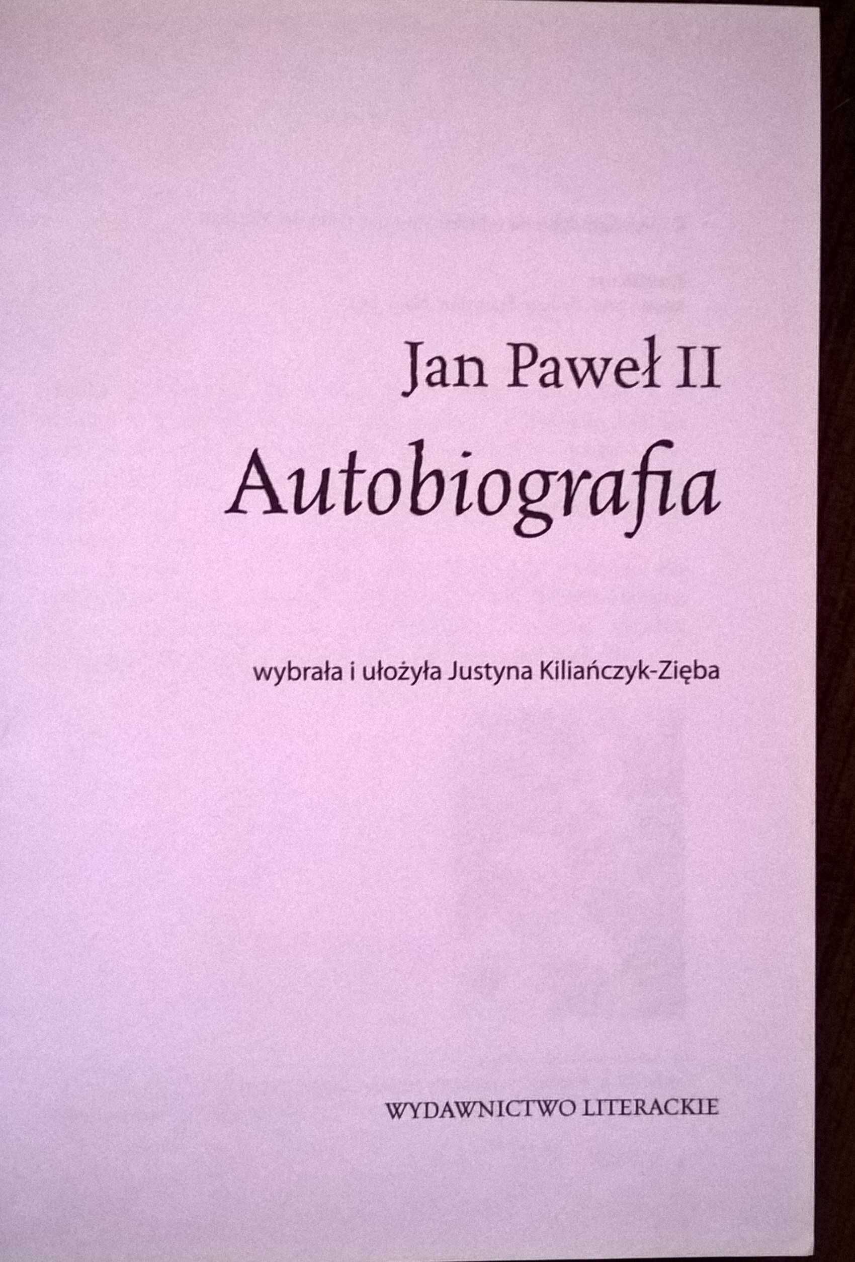 Jan Paweł II Autobiografia nowa sprzedam