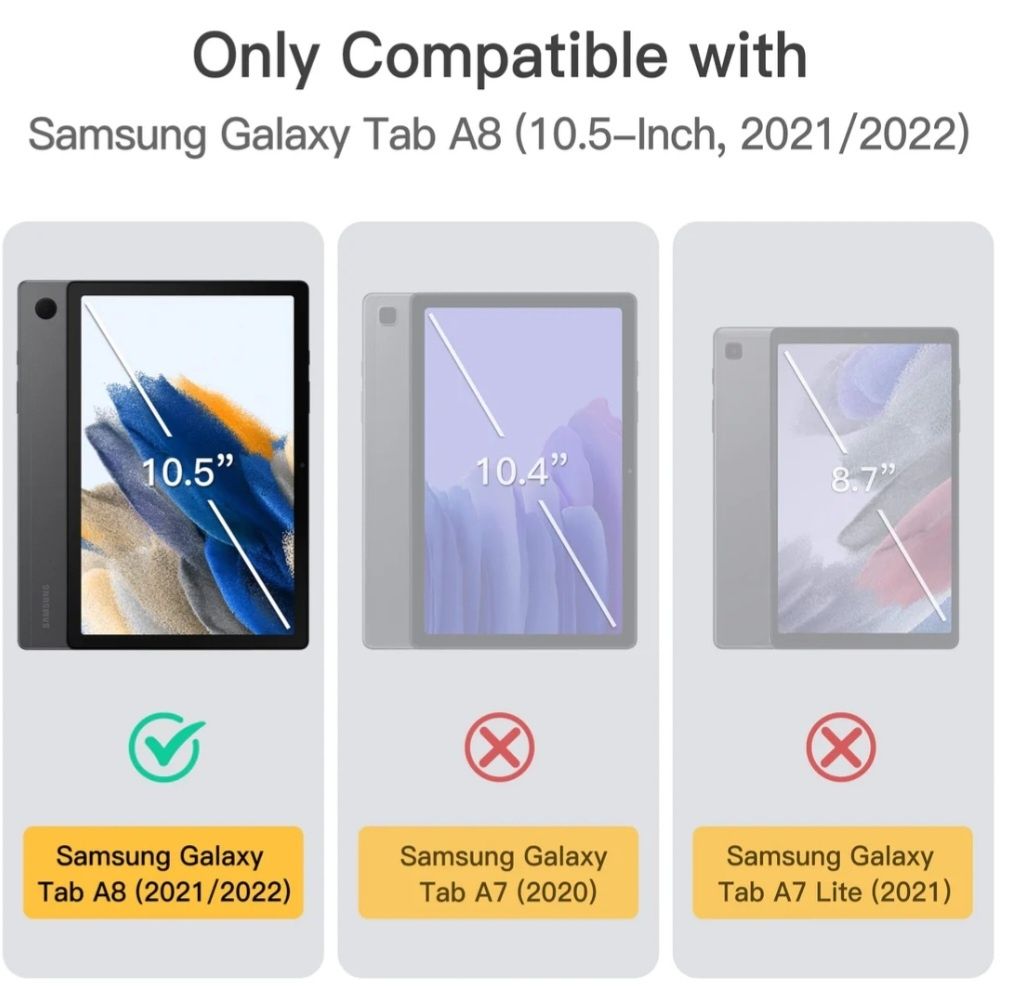 JETech ETUI DO Samsung Galaxy Tab A8 10,5 różowe.