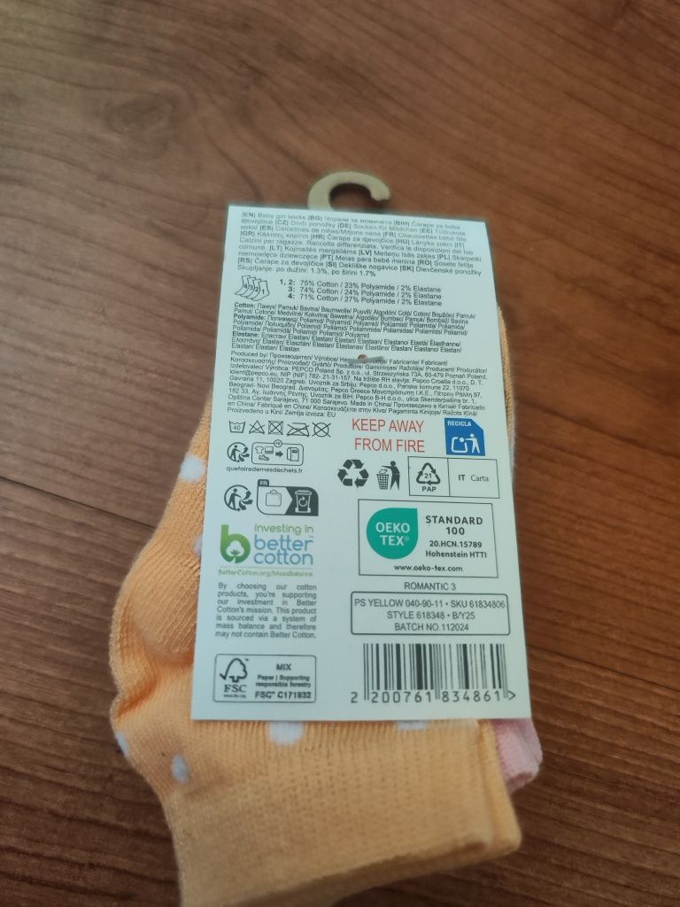 Pack 4 meias de bebé da Pepco