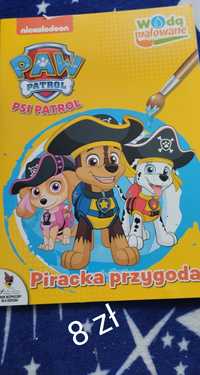 Psi patrol . Piracka przygoda . Kolorowanka wodna