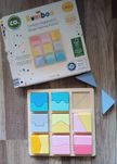 Drewniana układanka puzzle sorter kształty montessori