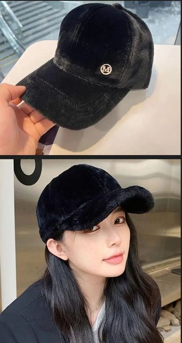 Кепка тепла зимова з хутра Чорний