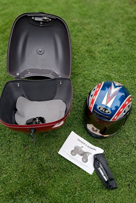 Kufer z kaskiem do quada skutera