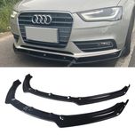 Губа накладка на передний бампер AUDI A4 S4 B9 сплитер обвес на бампер