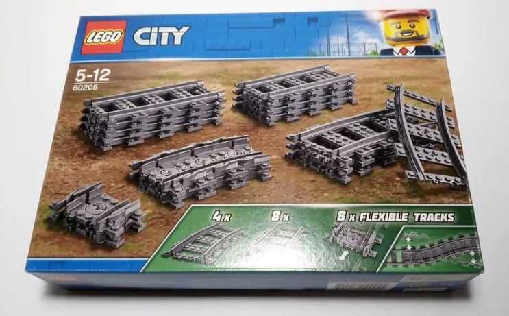 Lego City 60205 Tory proste zakręty elastyczne ORYGINALNE Lego