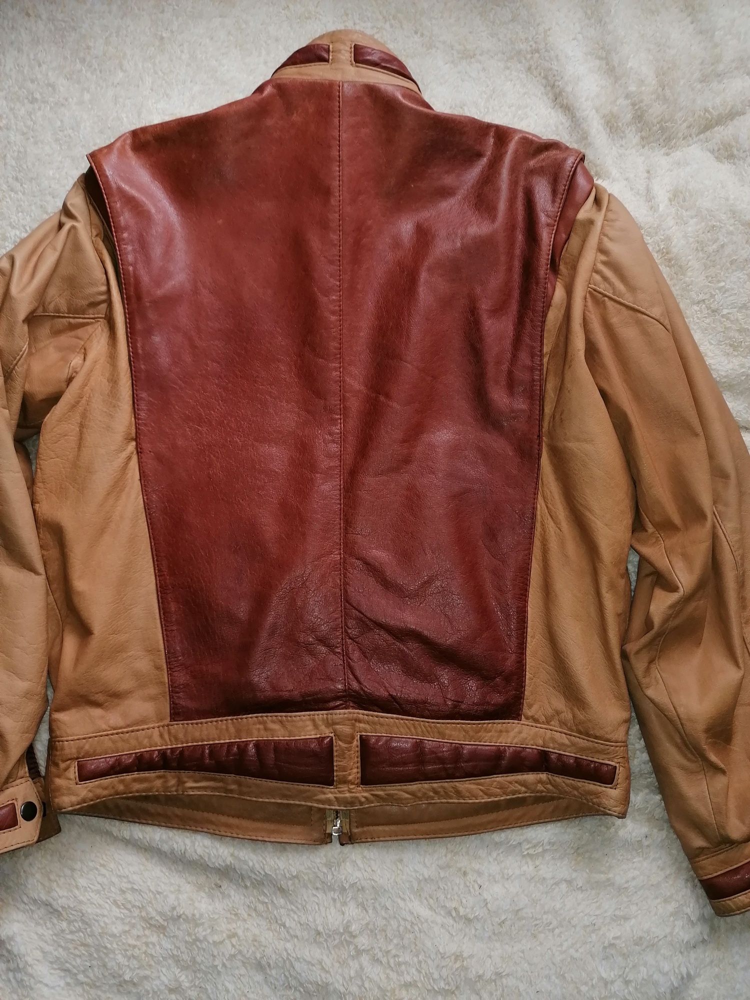 Kurtka skóra naturalna Vintage Y2k męska rozmiar z metki M