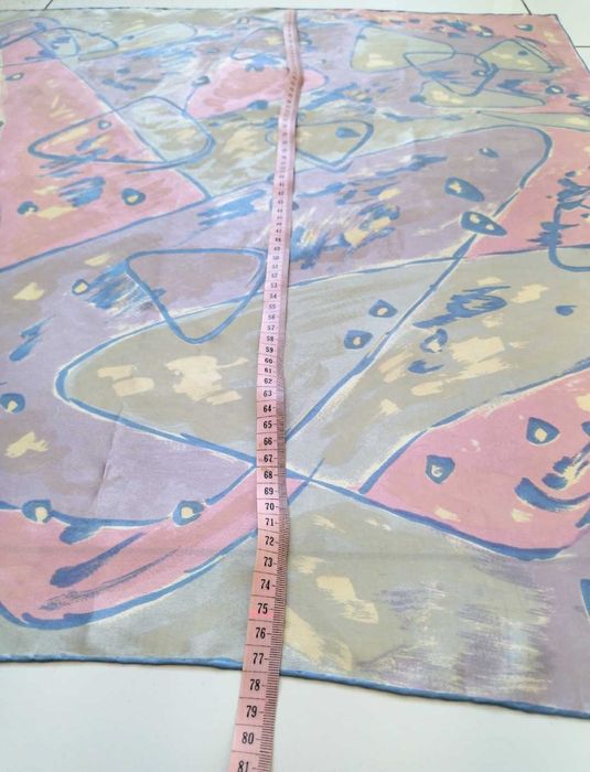 Chusta 100% Jedwab Silk Soie Seide w pastelowych kolorach