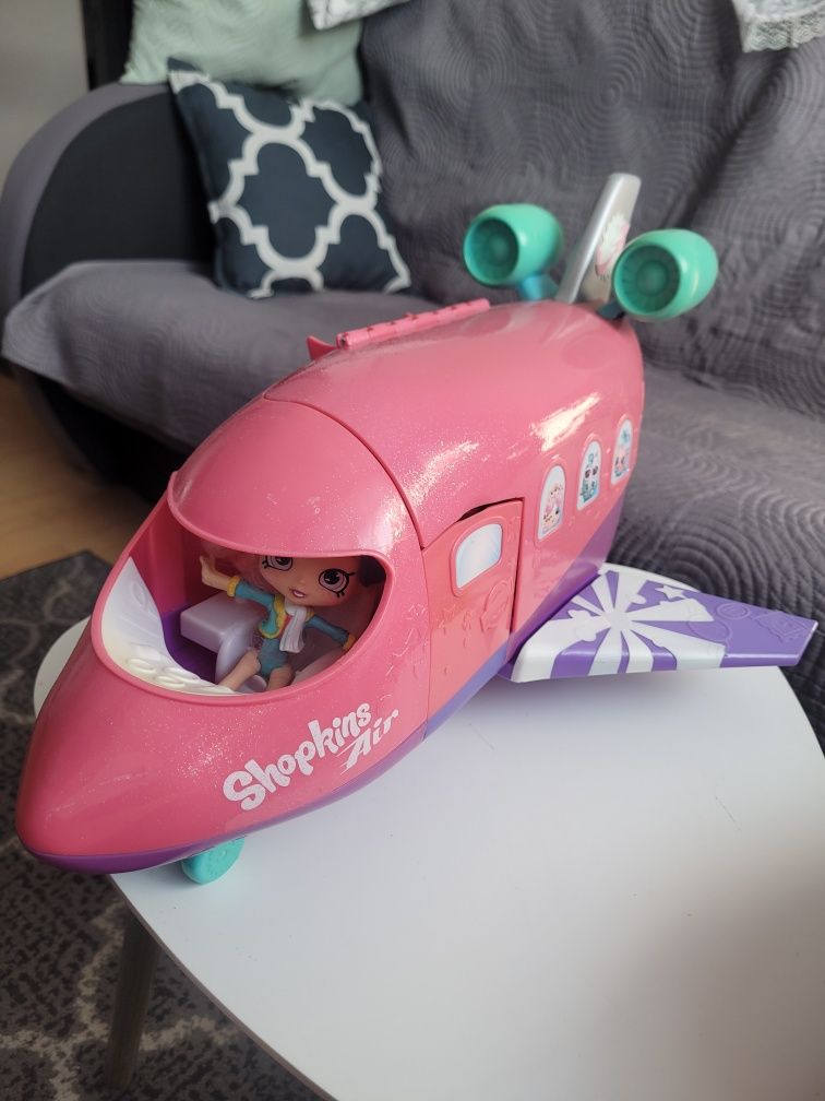 Shopkings odrzutowe wakacje samolot lalki