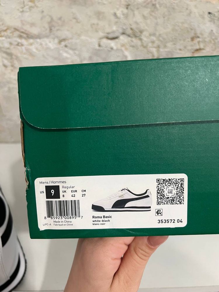 Кросівки Puma Roma basic оригінал нові білі кроссовки