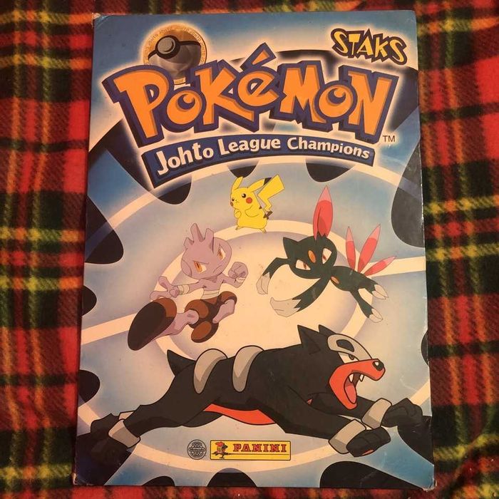 Pokemon Staks Johto League Champions Panini 2002 tabuleiro