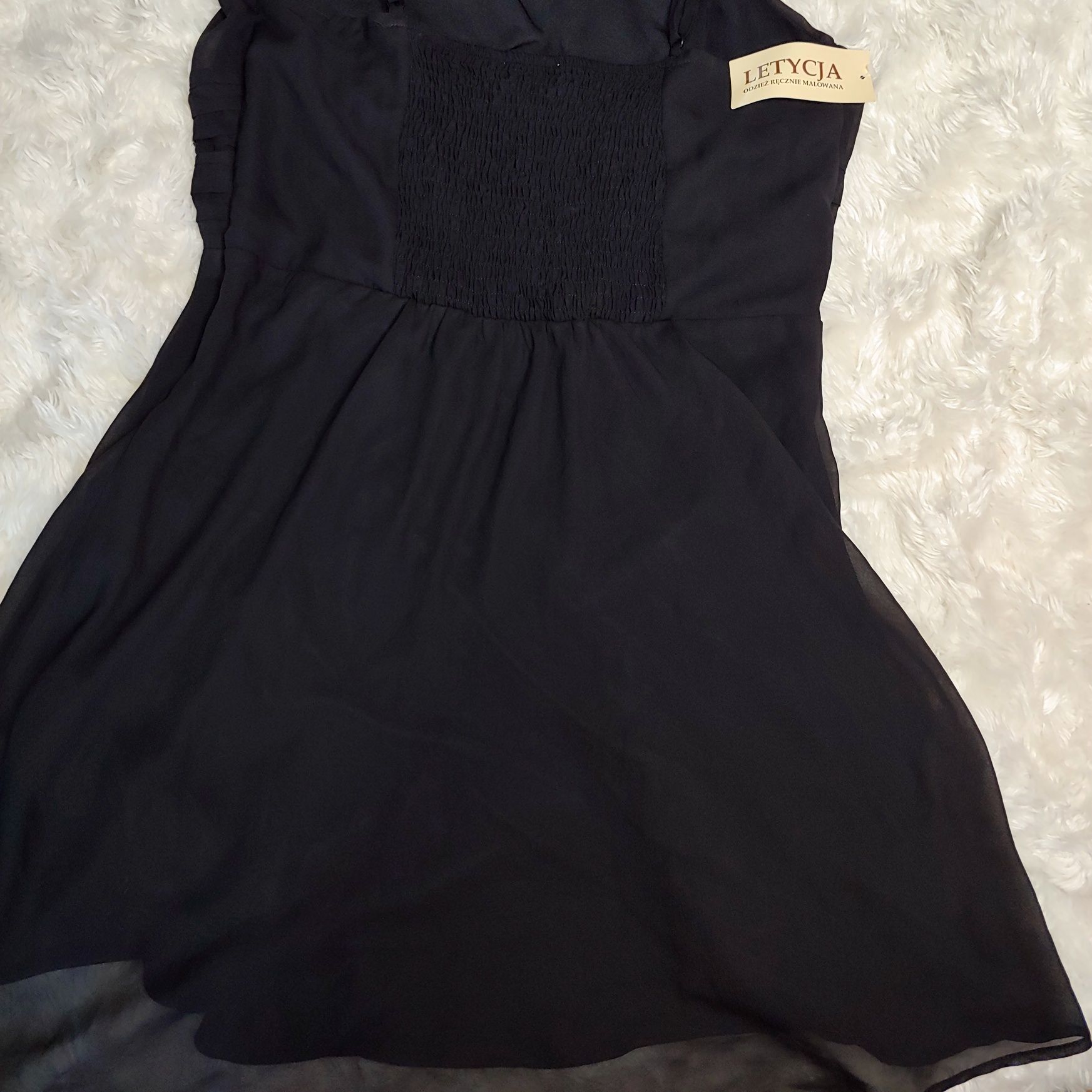 Czarna sukienka z tiulem Letycja/bonprix collection