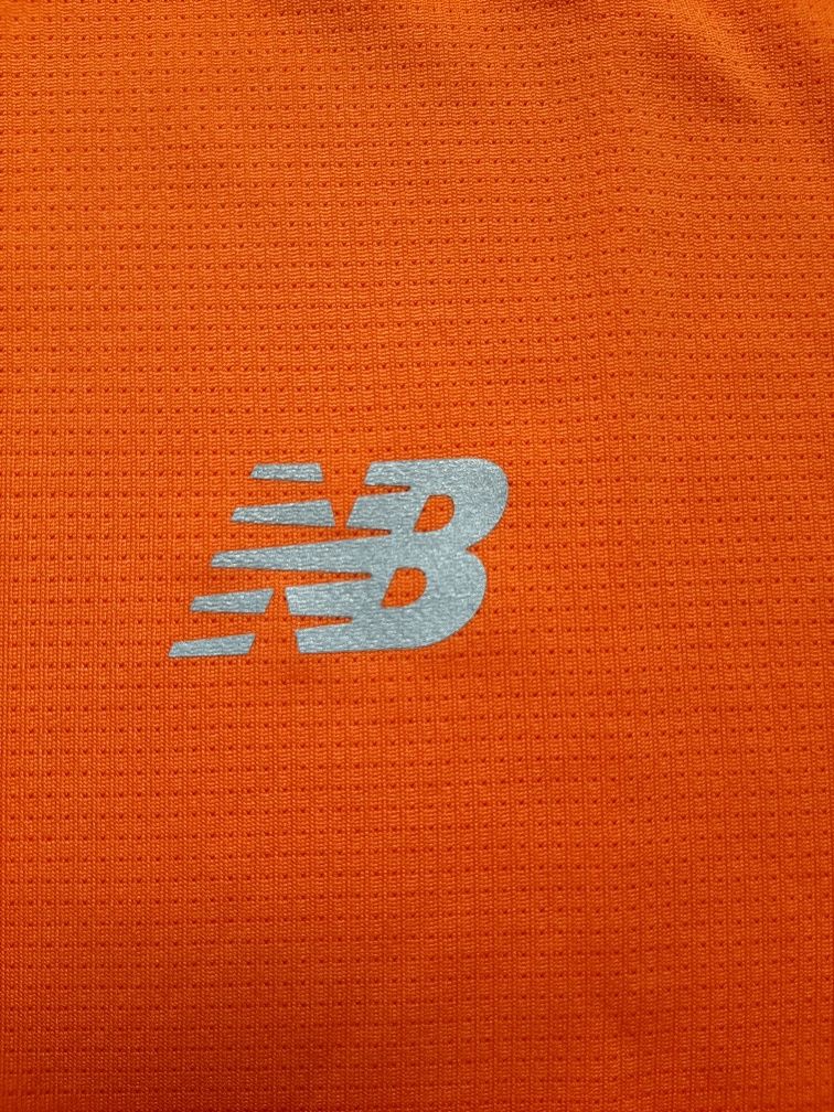 Pomarańczowa, szybkoschnąca koszulka NEW BALANCE, roz. S