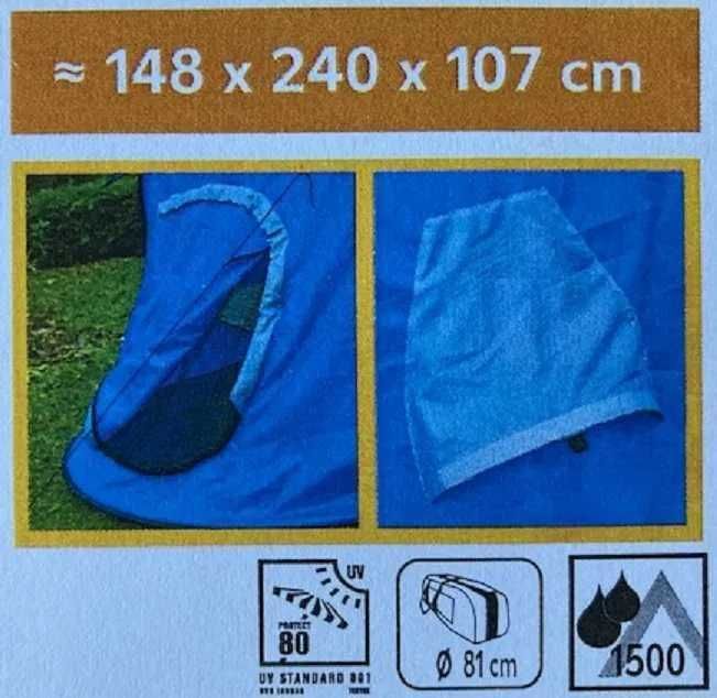 NAMIOT SAMOROZKŁADAJĄCY PopUp 240x147x107cm 1500mm W-wa Ursynów