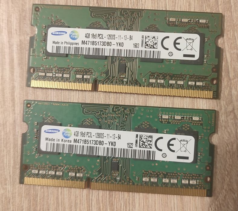 Pamięć RAM SODIM DDR3L 4GB do laptopów