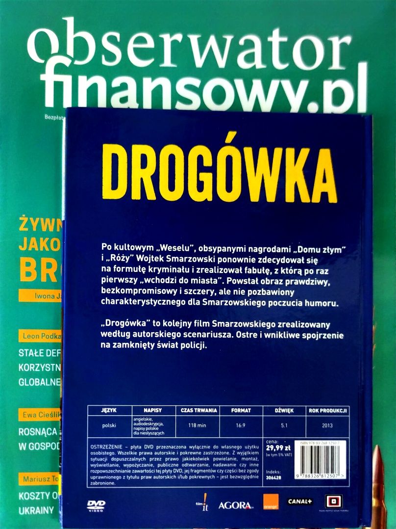 Drogówka (DVD) polskie kino, Wojtek Smażowski, wyd. książkowe 24 stron