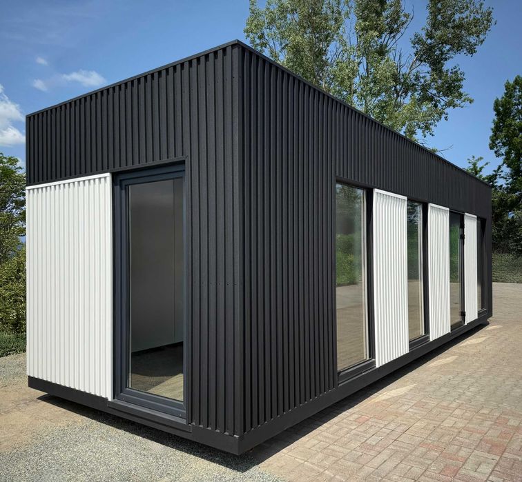 Pawilon 900x300 czarno-biały biurowy, usługowy, salon, bistro,