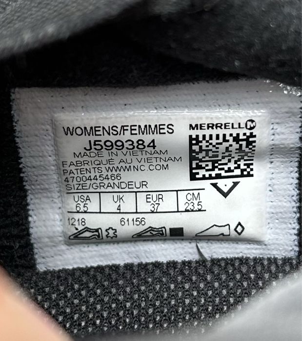 Merrell Jungle Moc (37) кросівки шкіра напів черевики сірі