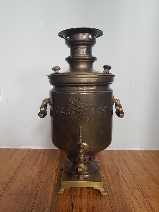 SAMOWAR CARSKI Rosja XIX wiek 17 medali